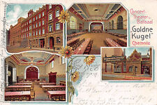 Chemnitz Sajonia Conzert Teatro Ballsaal "Goldne Bola "Postales De 1905 comprar usado  Enviando para Brazil