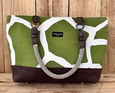 Bolsa de ombro Safari verde girafa marrom verão tribal média comprar usado  Enviando para Brazil