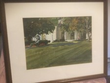 Vtg. watercolor butler for sale  Lowellville