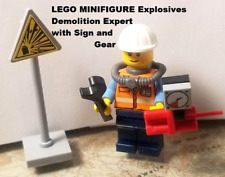 LEGO MINIFIGURA Explosivos Demolição Especialista com Placa e Ferramentas Trabalho Real comprar usado  Enviando para Brazil