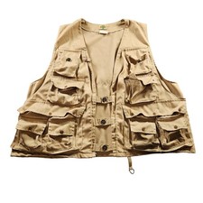 Colete de pesca vintage Ideal Products masculino XL 46 48 cáqui vários bolsos ao ar livre anos 60 comprar usado  Enviando para Brazil