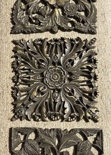 Usado, 🌟(3) Telhas arquitetônicas de parede jardim botânico placas de resina pesada 11,5” quadrado 3D comprar usado  Enviando para Brazil