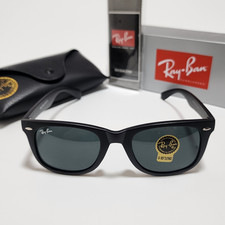 Óculos de sol Ray-Ban RB2140 Wayfarer armação preta vidro cinza lente 50-22 mm comprar usado  Enviando para Brazil