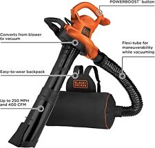 Soplador de hojas, aspiradora y trituradora BLACK+DECKER 3 en 1 VACPACK 12 amperios segunda mano  Embacar hacia Argentina