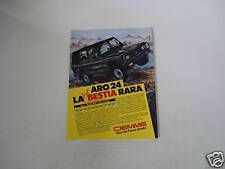 advertising Pubblicità 1986 ARO CIEMME 24 4X4 comprar usado  Enviando para Brazil