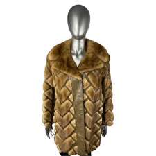 Cochecito Autumn Haze MINK con cuero, talla M, piel vintage certificada segunda mano  Embacar hacia Mexico