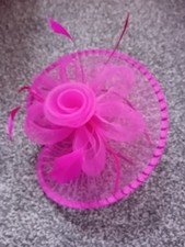 Fascinator headband fuchsia for sale  DEESIDE