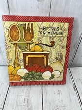 Caderno de Receitas Vintage Hallmark Coisas para Lembrar Não Usado 6.6" X 5.5" Capa Dura comprar usado  Enviando para Brazil