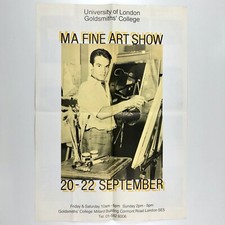 Pôster Goldsmiths’ College MA Fine Art Antony Wilson Mark Wallinger 1985? comprar usado Pôster Goldsmiths’ College MA Fine Art Antony Wilson Mark Wallinger 1985? comprar usado  Enviando para Brazil