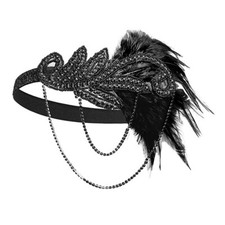 Gatsby headband black for sale  PLYMOUTH
