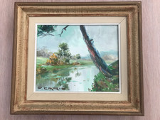 Tableau huile toile d'occasion  Montivilliers