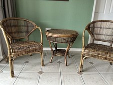 cane conservatory table for sale  BOLTON