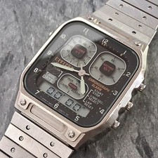 Usado, Relógio masculino Digi-Ana 1984 Citizen Jet Boy Robot Face pulseira original comprar usado  Enviando para Brazil