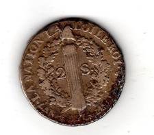 Francia Luis XVI 2 S SOLS 1792 CONSTITUCIÓN EN PARÍS comprar usado  Enviando para Brazil