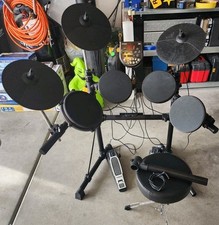 Kit de bateria eletrônica Alesis sete peças e suporte com módulo de bateria DM6 com trono de bateria, usado comprar usado  Enviando para Brazil