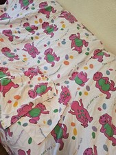 Barney dinosaur flannel for sale  Edmore