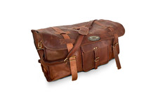 Bolso de viaje de 30" vintage cuero lona equipaje deportivo fin de semana lo último en venta para hombre segunda mano  Embacar hacia Mexico