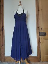 Monsoon blue silk for sale  SOUTHPORT