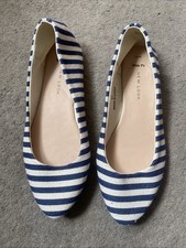 pumps blue striped for sale  NORWICH