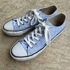 Tênis de lona British Knights Kaya baixo margarida azul bebê tamanho EUA 7 comprar usado  Enviando para Brazil
