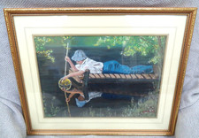 Beautiful framed pastel for sale  BURNLEY