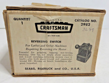 Interruptor de ré Craftsman catálogo nº 2982 antigo torno/máquinas novo em folha comprar usado  Enviando para Brazil