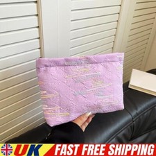 Bolsa cosmética Candy Color bordada portátil feminina bolsa de armazenamento de viagem (roxa) comprar usado  Enviando para Brazil