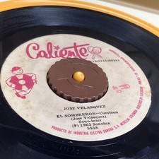 JOSE VELASQUEZ • El Somberon • VG 45 Rpm • Classic Sonidero Hit Acordeon Listen comprar usado  Enviando para Brazil