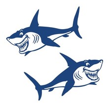 Autocollants vinyle requin d'occasion  Expédié en France