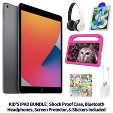 Apple iPad 8 (8ª Geração) 32GB Cinza Espacial WiFi 10,2" - GARANTIA - PACOTE INFANTIL comprar usado  Enviando para Brazil