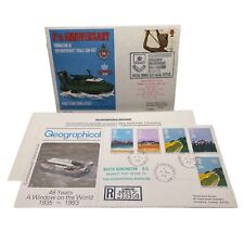 2x Hovercraft 1972 Commonwealth Stamp Issue & 1983 Royal Corps com carimbo postal FDC, usado comprar usado  Enviando para Brazil