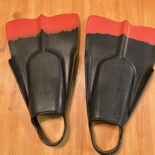Da Fin Swim Fins Pro Model Flippers Surf Bodysurf Preto e Vermelho Extra Grande 13-14 comprar usado  Enviando para Brazil