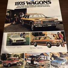 1975 Chevrolet Station Wagon Brochura Caprice Impala Chevelle Malibu Vega Blazer, usado comprar usado  Enviando para Brazil