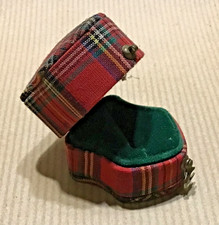 Antique tartan fabric for sale  PRESTATYN