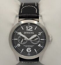 Relógio masculino Invicta l-Force mostrador preto data do dia pulseira de couro 0764 M1 comprar usado  Enviando para Brazil