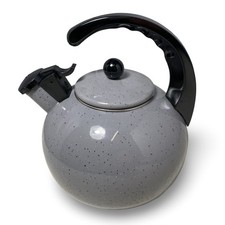 NOVA CHALEIRA DE CHÁ 2,25 QT granito assobio porcelana esmalte aço comprar usado  Enviando para Brazil