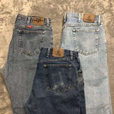Lote Atacado de 3 Jeans Wrangler Work Masculino Tamanho 38x30 Azul Grau A/B comprar usado  Enviando para Brazil