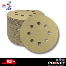 Discos de lixa 125mm 5" 8 furos PRONET GOLD discos de lixadeira orbital 60-320 grão comprar usado  Enviando para Brazil