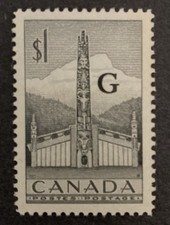 Canadá 1953. Totem poste. Sobreimpressão G. MNH. SG.O195 comprar usado  Enviando para Brazil