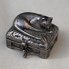 Pewter sleeping cat for sale  NORWICH