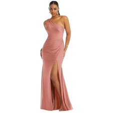 Vestido sereia cetim elástico um ombro capuz costas Cynthia & Sahar XS CS104 comprar usado  Enviando para Brazil