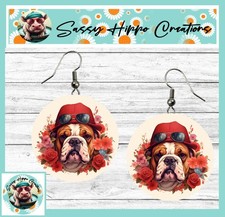 Earrings round silver for sale  Porter