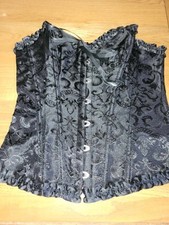 Black pvc basque for sale  TADWORTH