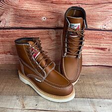 Bota de trabalho masculina resistente leve com cadarço couro bota construção Liviana comprar usado  Enviando para Brazil
