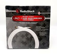 Cabo coaxial blindado quádruplo Radioshack 25 pés  comprar usado  Enviando para Brazil