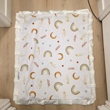 Cobertor de bebê Minky Couture arco-íris branco começa macio luxo 30,5 × 36 polegadas comprar usado  Enviando para Brazil
