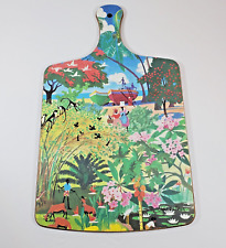 Tábua de cortar cena Jill Walker Barbados colorida cozinha arte de parede 13"H, usado comprar usado  Enviando para Brazil
