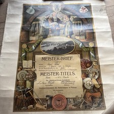 Meisterbrief passau 1894 gebraucht kaufen  Reisbach