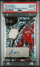 2021-22 JALEN GREEN Select Jersey Patch AUTO Disco Prizm RPA RC PSA 10 💎 Pop 5 comprar usado  Enviando para Brazil