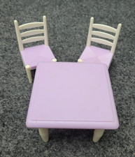 Cadeira de mesa Fisher Price Loving Family plástico roxo e branco 2000 casa de bonecas comprar usado  Enviando para Brazil